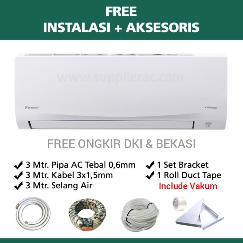 AC Daikin Inverter 1/2 PK FTKQ15UVM4 R32