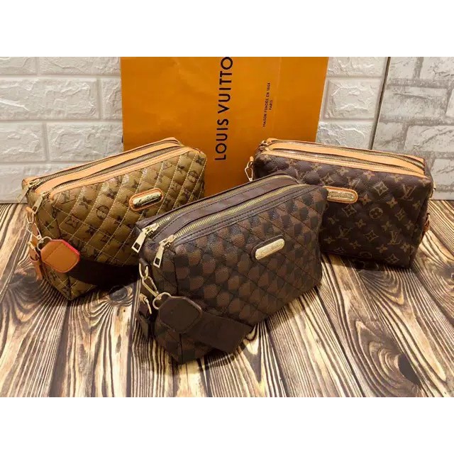 Slingbag LV Wanita / Tas Selempang Wanita Impor Murah / LV Bordir