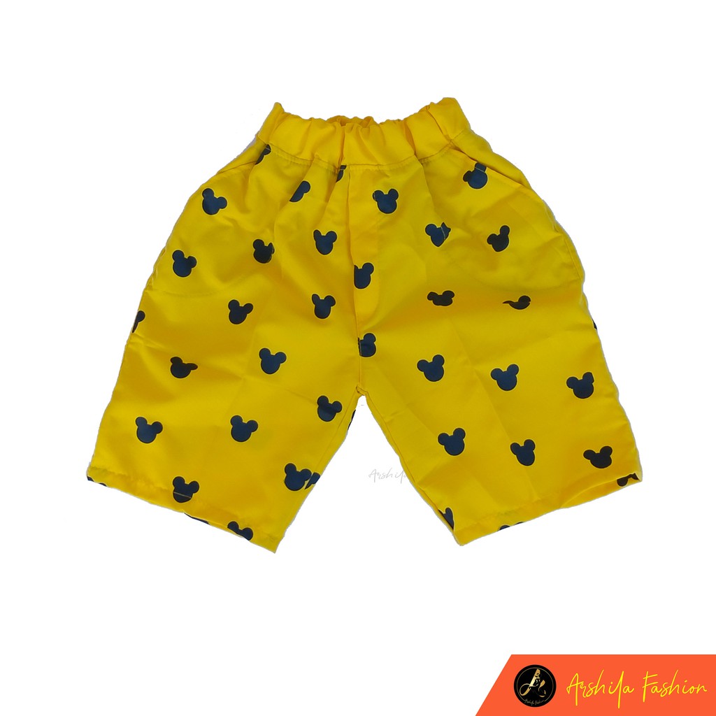 Celana Anak Pendek Motif Sablon 1thn s/d 6 thn Anak Laki-laki Dan Perempuan