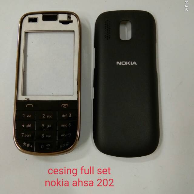 Casing Nokia asha 202 chasing original Nokia asha 202 full set