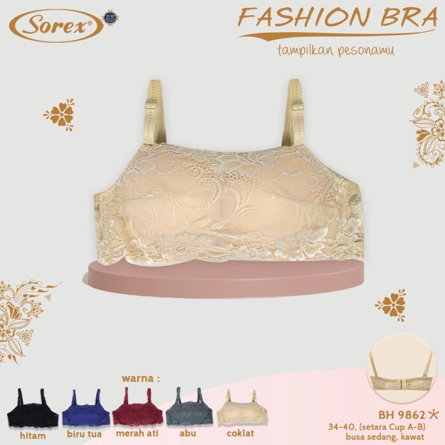 bh bra kemben brukat renda sorex 9862 kawat