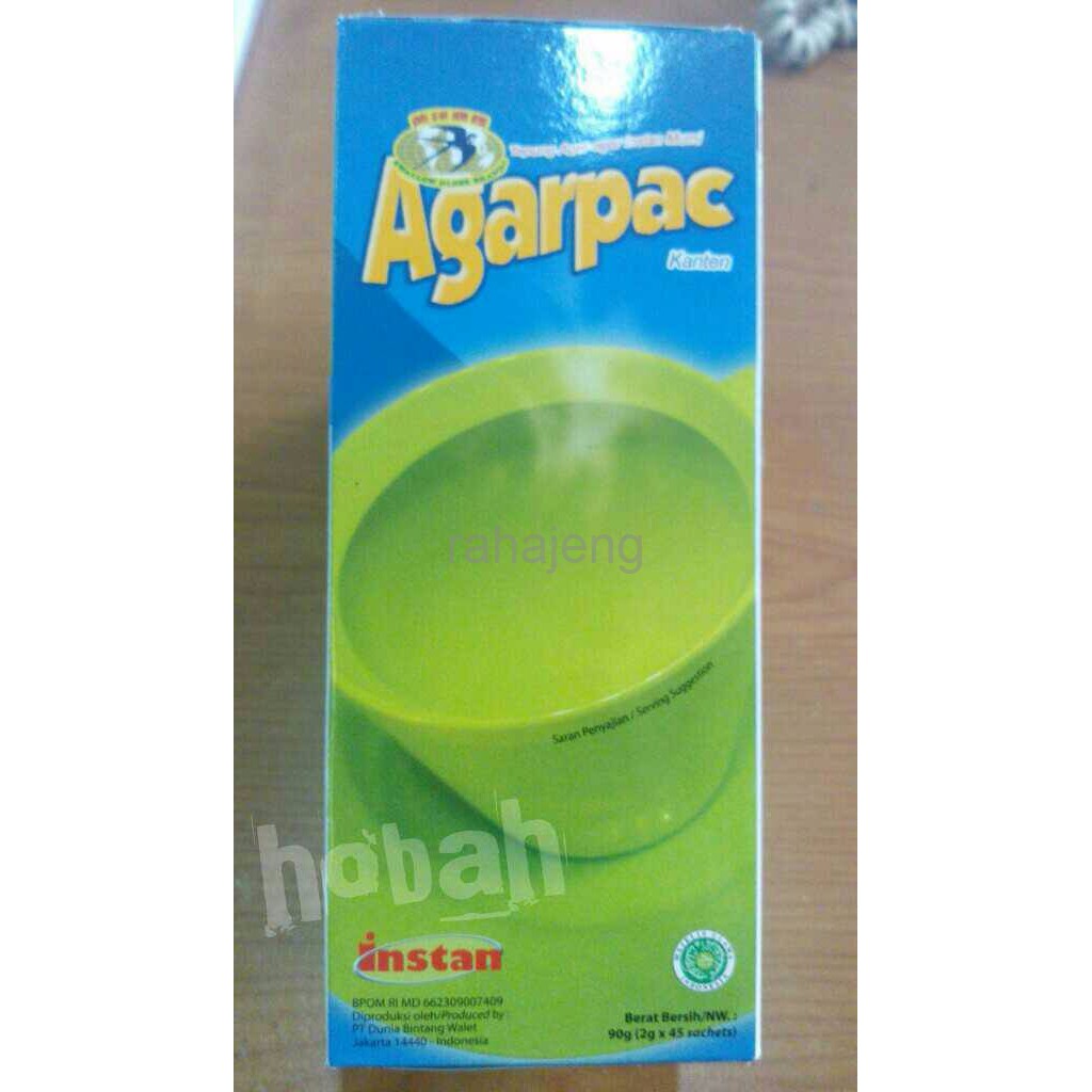 

Agarpac Agar Pac / Minuman Agar agar instant murni