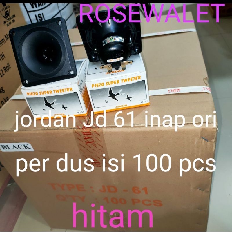 JORDAN JD 61 HITAM (PER DUS) INAP ORIGINAL