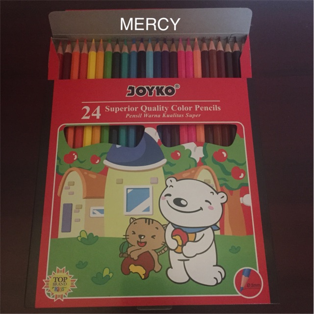 Pensil Warna 24 Warna - Color Pencils 24 Colour-1