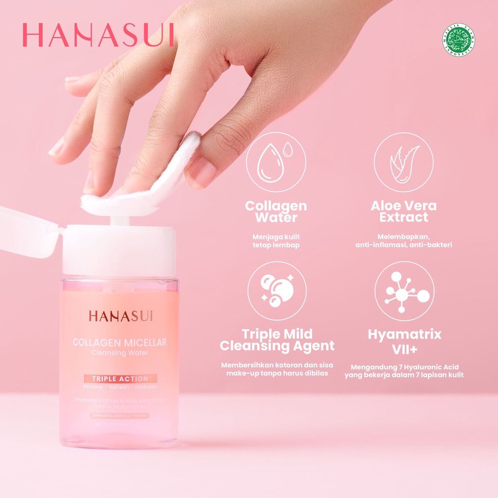 Hanasui Collagen Micellar Cleansing Water (BPOM)