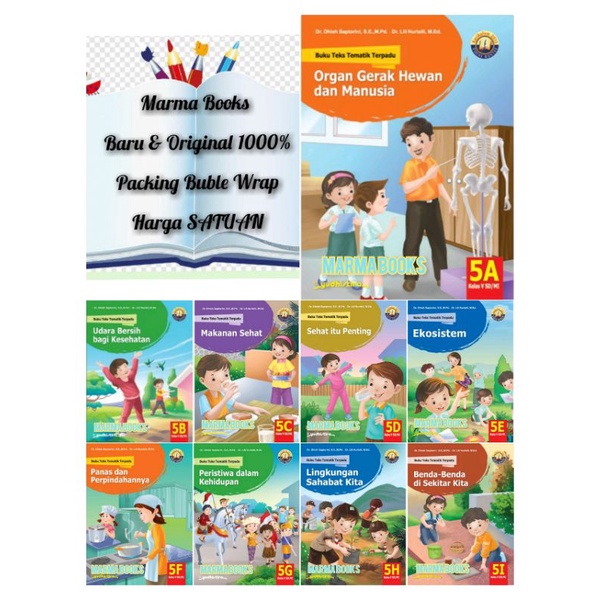 Buku Tematik Terpadu SD 5A 5B 5C 5D 5E 5F 5H 5I K13N Yudistira / Buku Tematik Terpadu Kelas 5