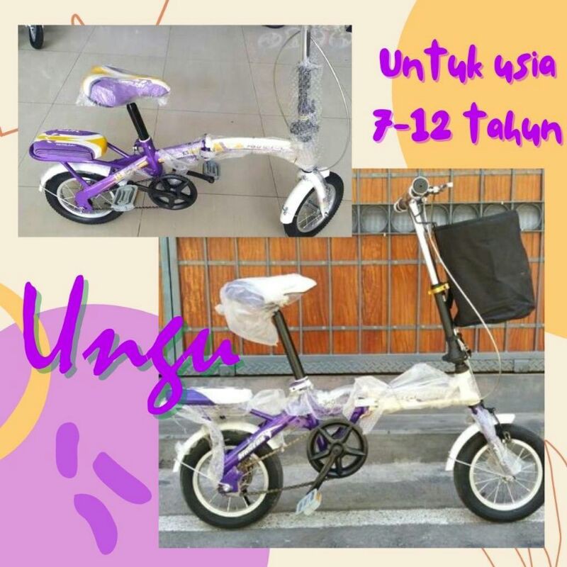 SEPEDA LIPAT ANAK UK 12" merek HANEDA