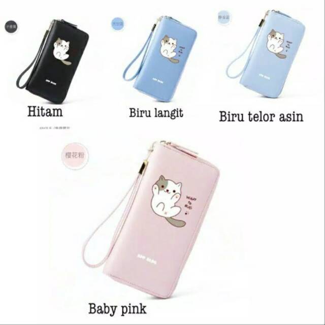 Dompet panjang wanita motif lucu