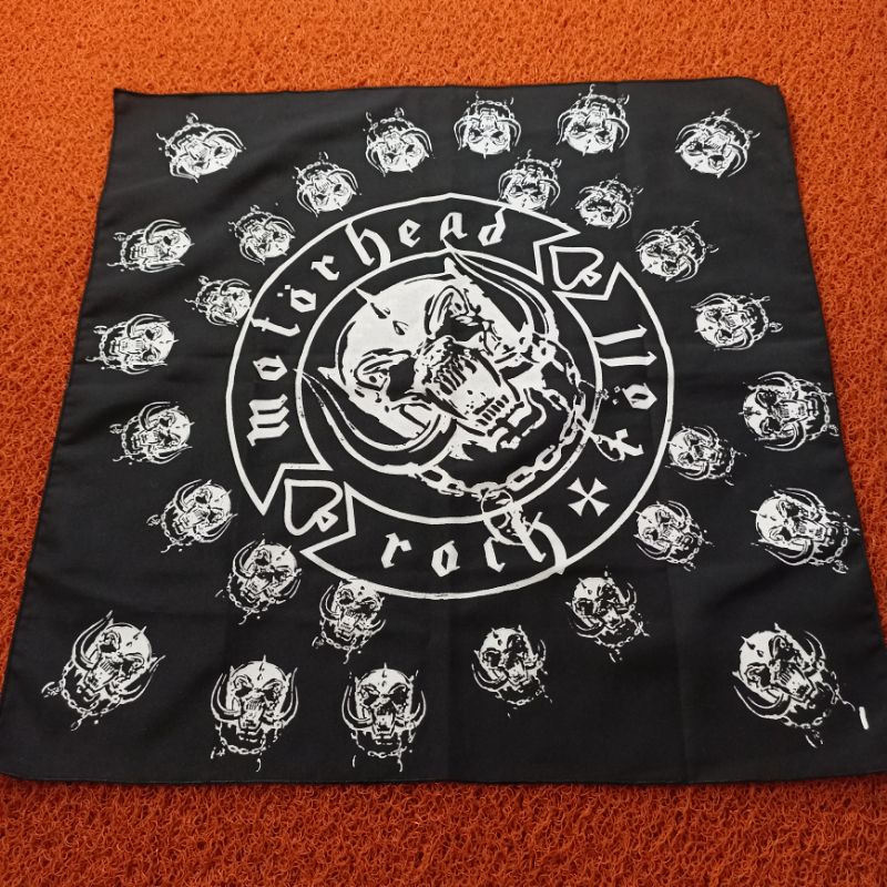 SLAYER BANDANA / BACKPATCH BORDIR SATU SET MOTORHEAD TERLARIS BEST QUALITY