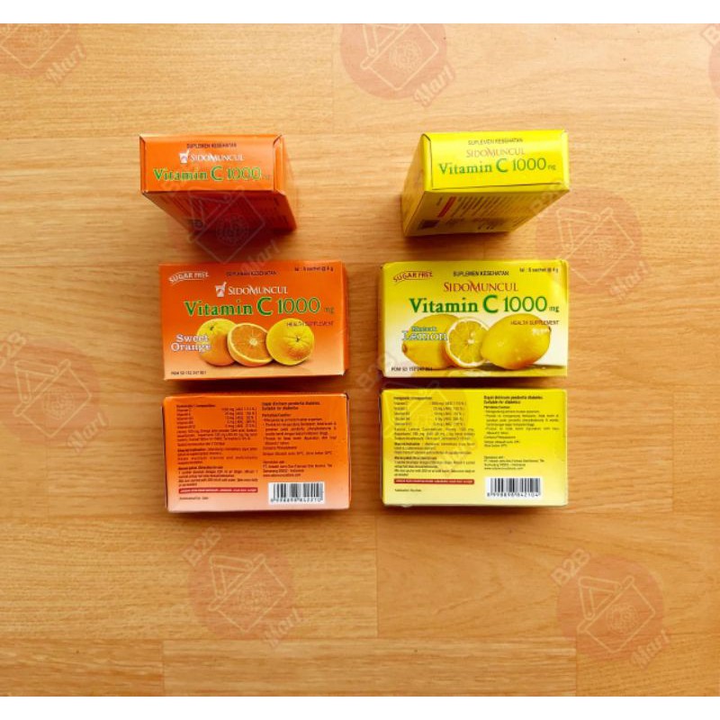 Sidomuncul vitamin c1000 box isi 6sachet