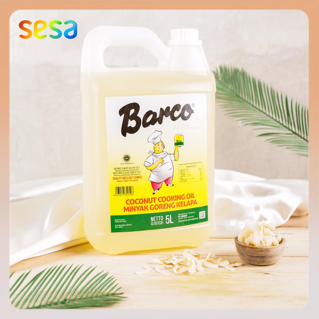 

BARCO Minyak Kelapa 5L- Minyak Sehat Kebutuhan Memasak