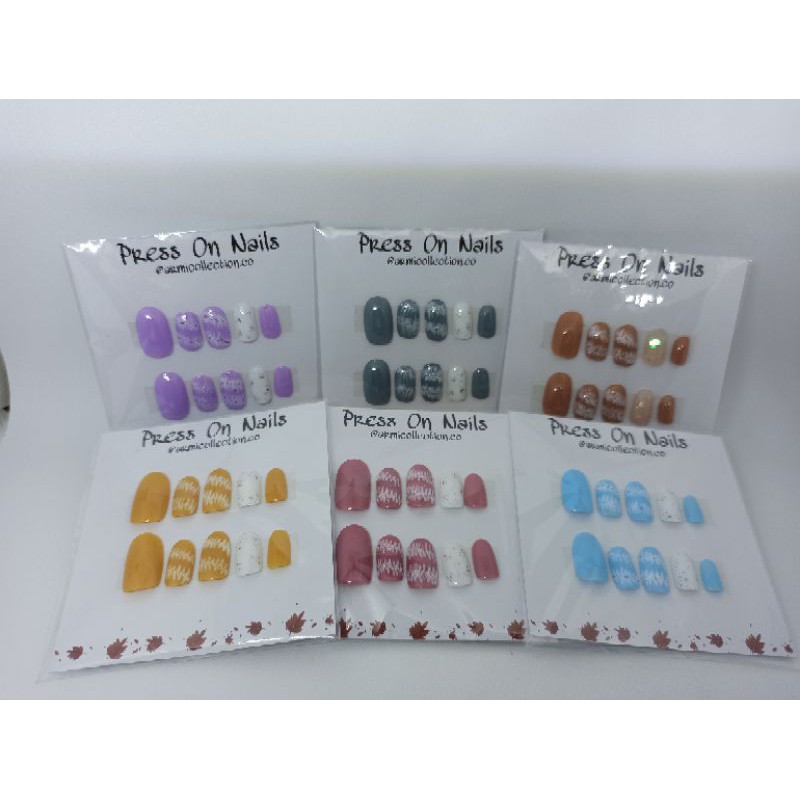 Press On Nails Line Batik