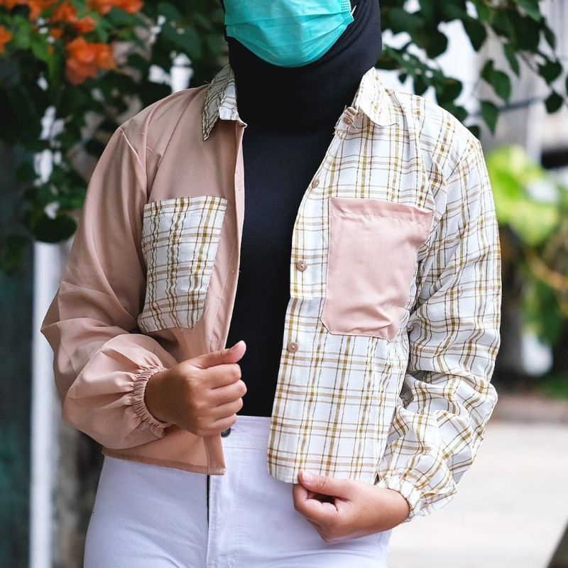 Shopping Kuy Mika Crop Top Blouse