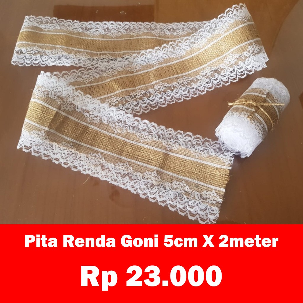 Pita Renda Goni Size 5cm X1meter