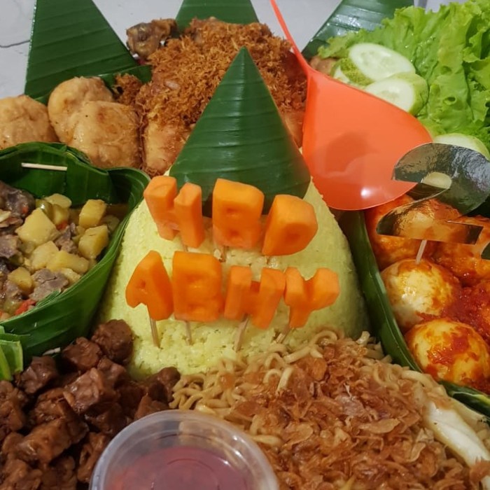 

tambahan tulisan tumpeng