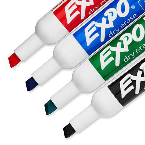 

BARANG BARU EXPO Low-Odor Dry Erase Set, Chisel Tip, Assorted Colors, 6-Piece