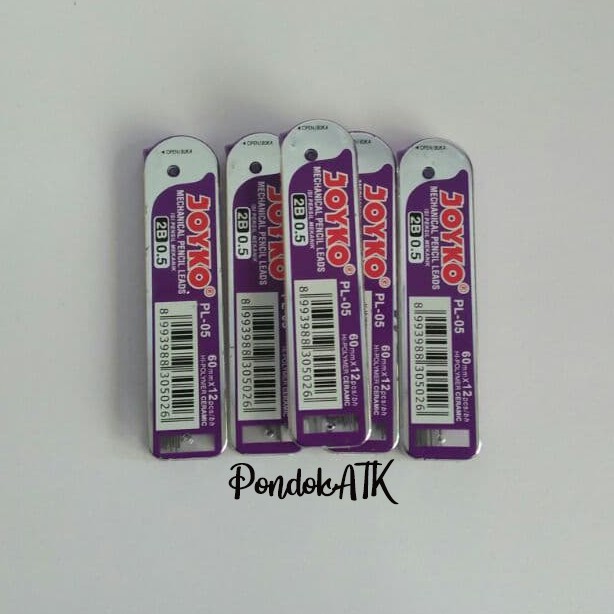 

Isi Pensil Mekanik Joyko 2B 0.5mm Mechanical pencil leads