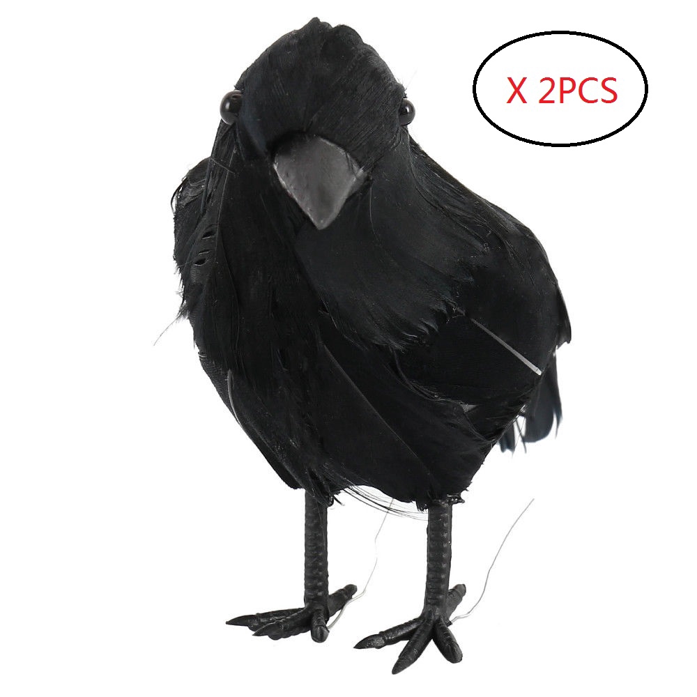 2pcs Prop Desain Burung Gagak Untuk Prop Halloween Shopee Indonesia