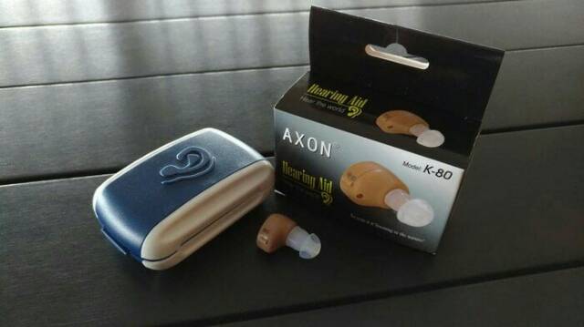 Axon K-80 Original Hearing Aid Alat Bantu Dengar ukuran Mini suara Maksi Baterai AG3