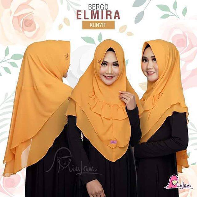 Hijab Instan Jilbab Instan Bergo Elmira Jilbab Dua Layer
