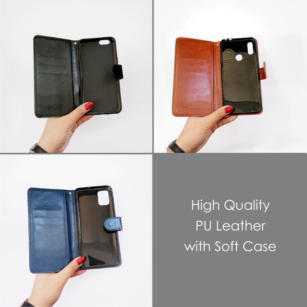 CASE HOGOO FLIP CASE SAMSUNG A10 A20 A30 A50 A70 A80 A90  A11 A50S A5 2017 A7 2018 A21