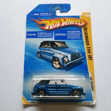 hotwheels hot wheels volkswagen type 181 biru hw premiere