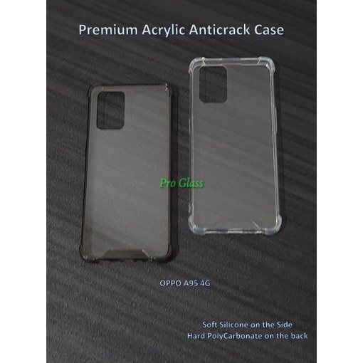 OPPO A95 / A74 4G Anticrack / Anti Crack / ACRYLIC Case Premium