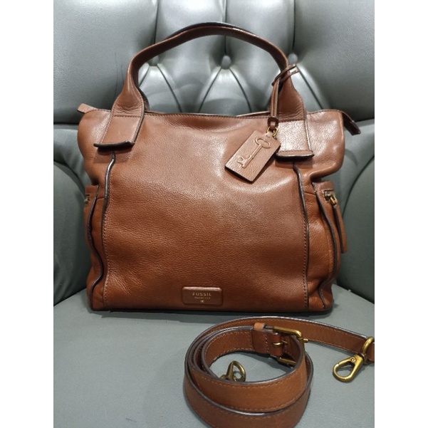 ❌❌SOLD❌❌Preloved fossil Emerson Large brown