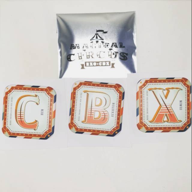 EXO CBX magical circus tour official pin / badge - Chen, Baekhyun , Xiumin