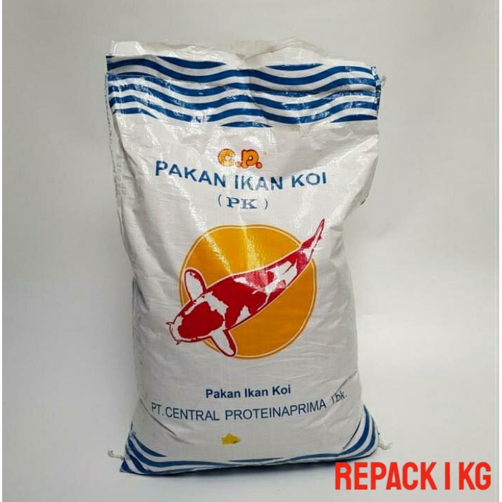 PK 2mm Merah 1 kg Pelet Pakan Ikan Hias Koi Fish Food Red Apung 2 mm