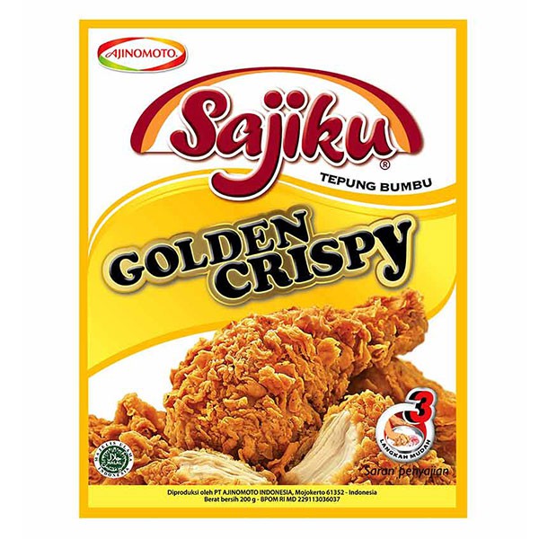 

Sajiku Tepung Bumbu Golden Crispy 200 Gr