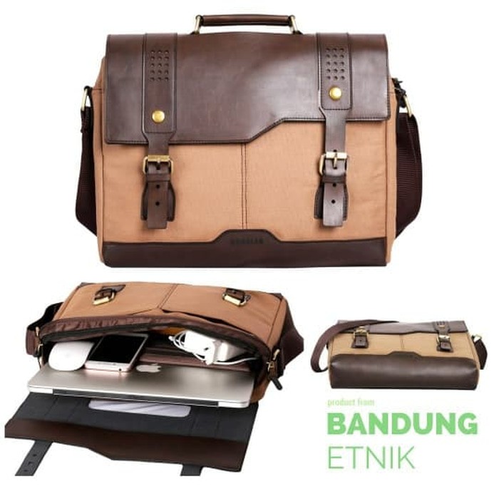 TAS SELEMPANG PRIA TAS LAPTOP 14 INCH TAS KERJA KANTOR HOOZLER HELMER