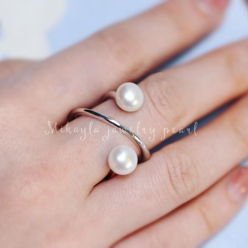 Cincin perak mutiara laut|Cincin mutiara laut asli lombok|Cincin silver 925 mutiara lombok|Mutiara a