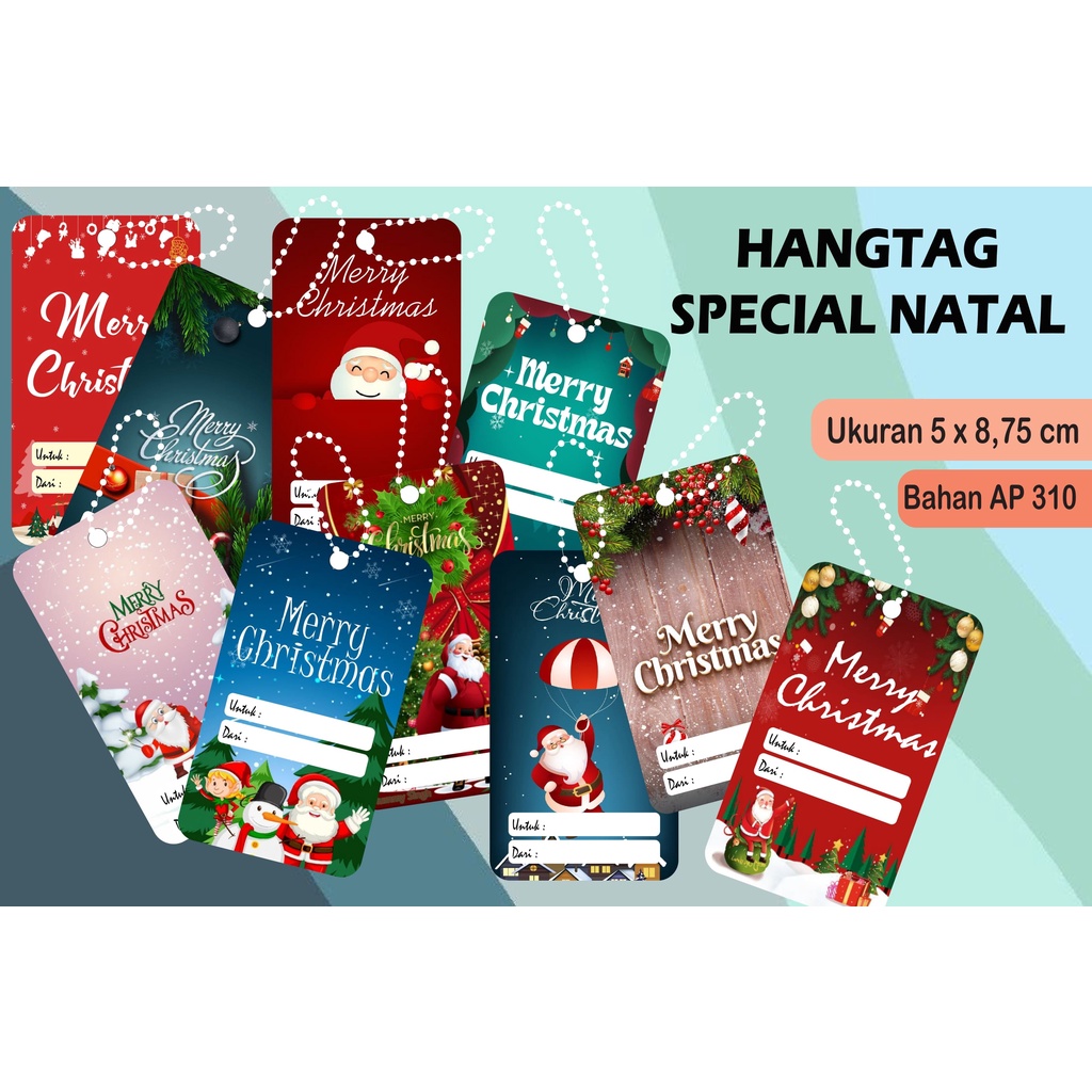 

Hang tag Natal Merry Christmas