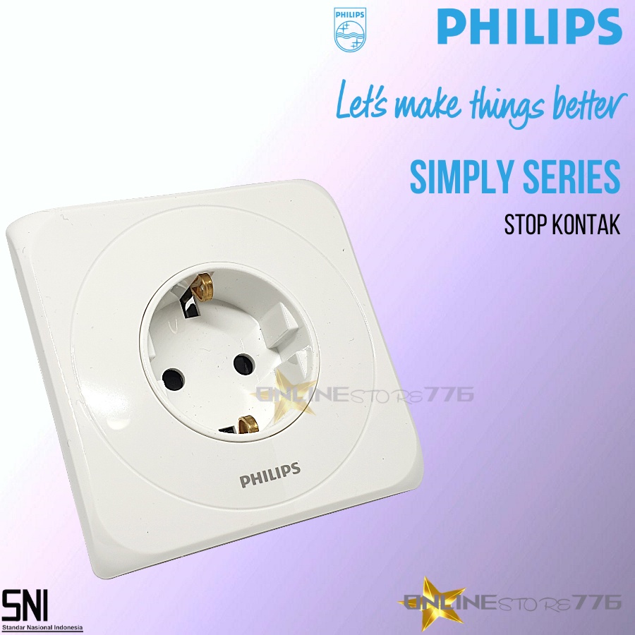 Philips Stop Kontak Simply / PHILIPS Simply Socket / IB Stop Kontak