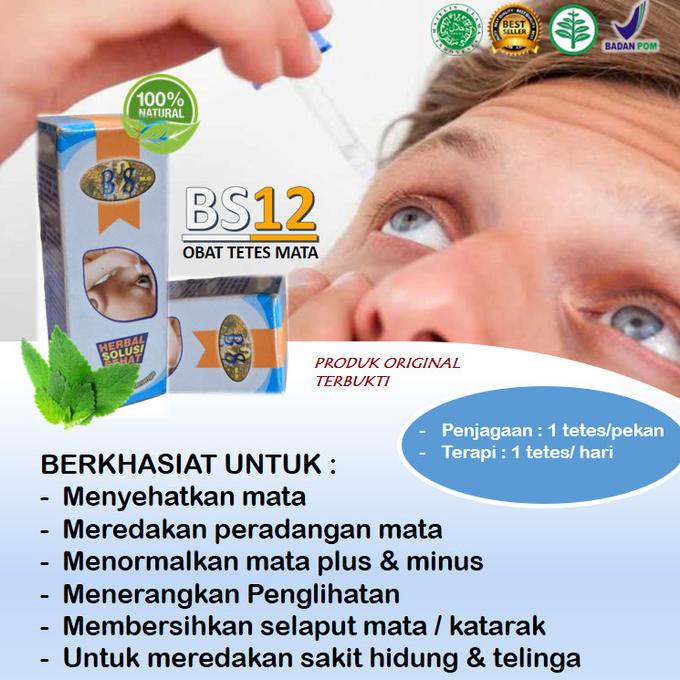 FOR SALE Obat Tetes Mata BS12 Original - Membersihkan Selaput Mata / Katarak Murah