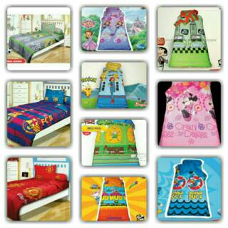 Sprei my love 100 pokemon sofia Mu barca chelsea madrid 