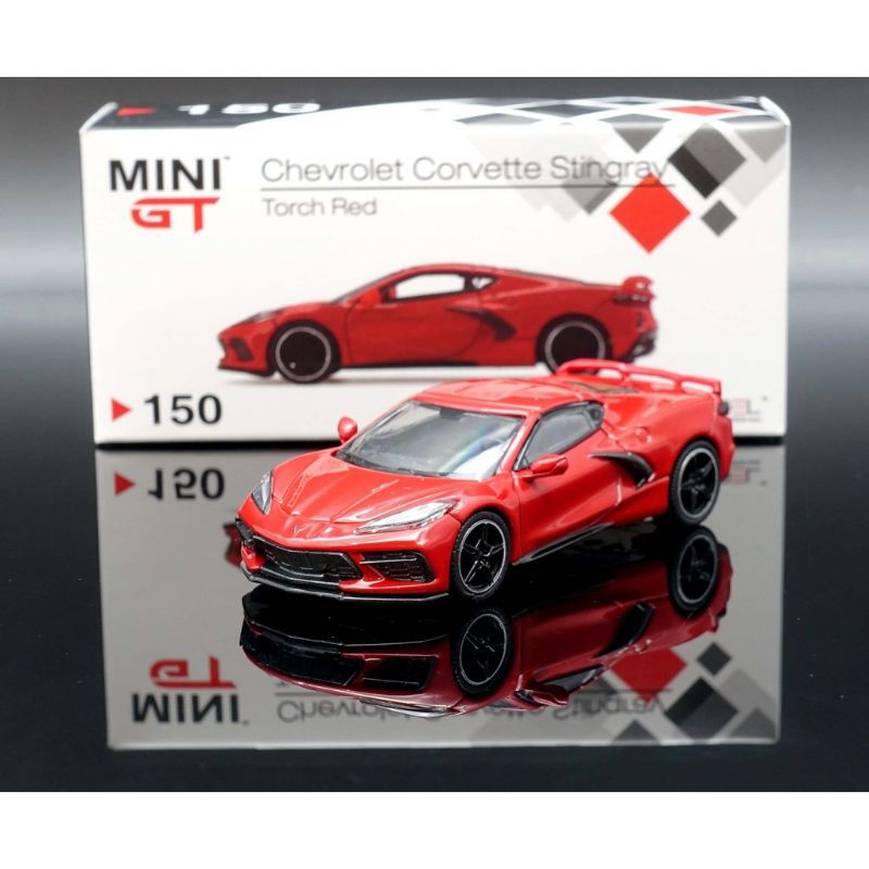 Pre-order MINI GT 1:64 Chevrolet Corvette Stingray 2020 Torch Red Diecast Car