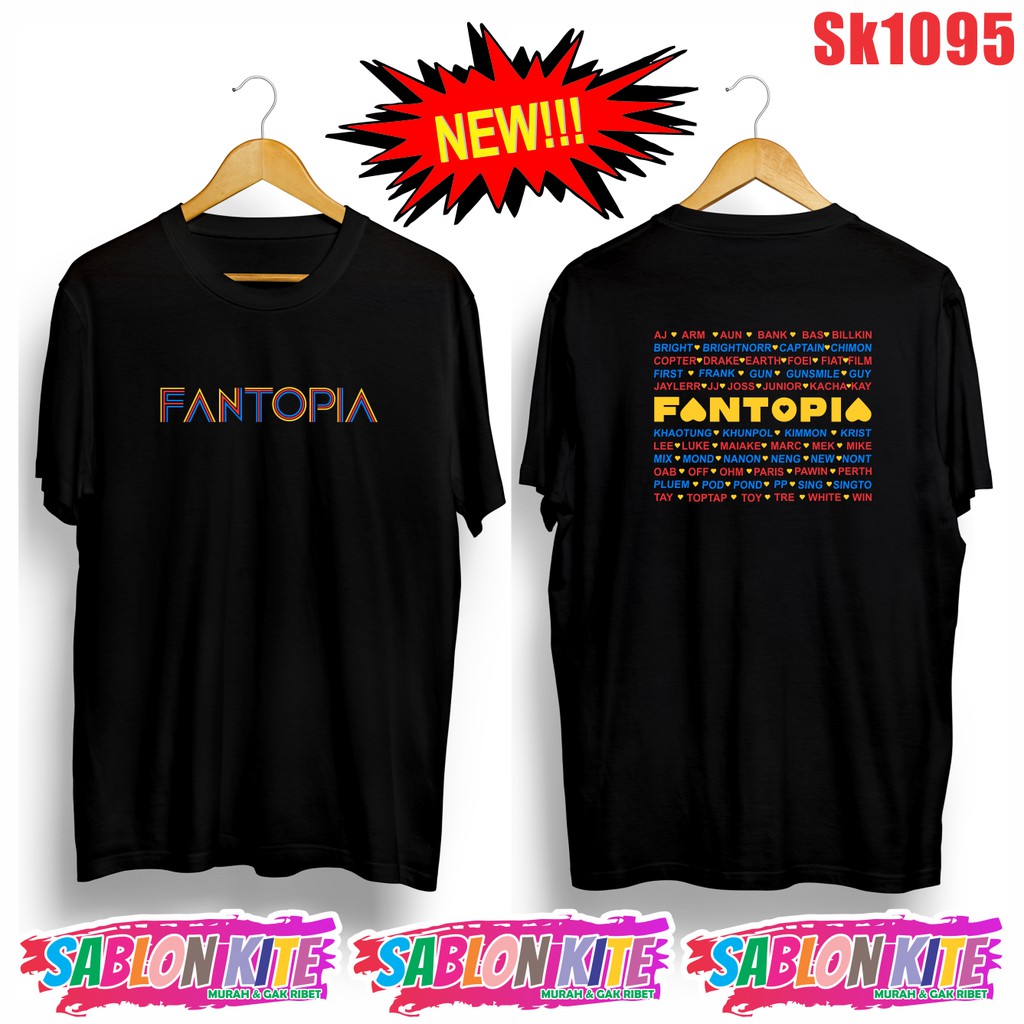 MURAH!!! KAOS FANTOPIA ACTOR THAILAND SK1095 UNISEX COMBED 30S