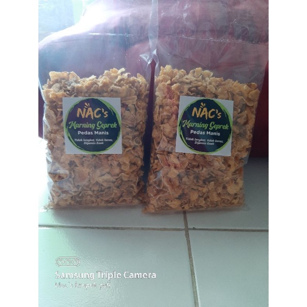 

marning geprek pedas manis 250gr