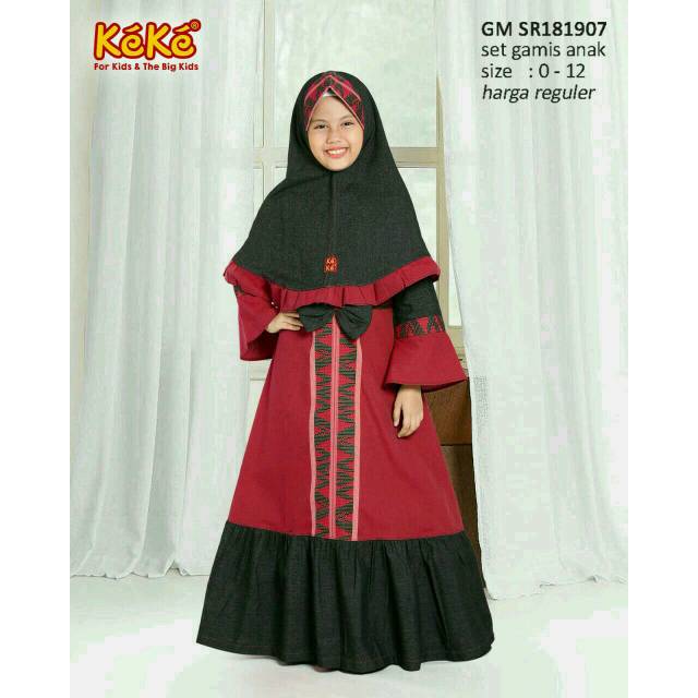 BAJU MUSLIM SARIMBIT KEKE GAMIS GM SR181907