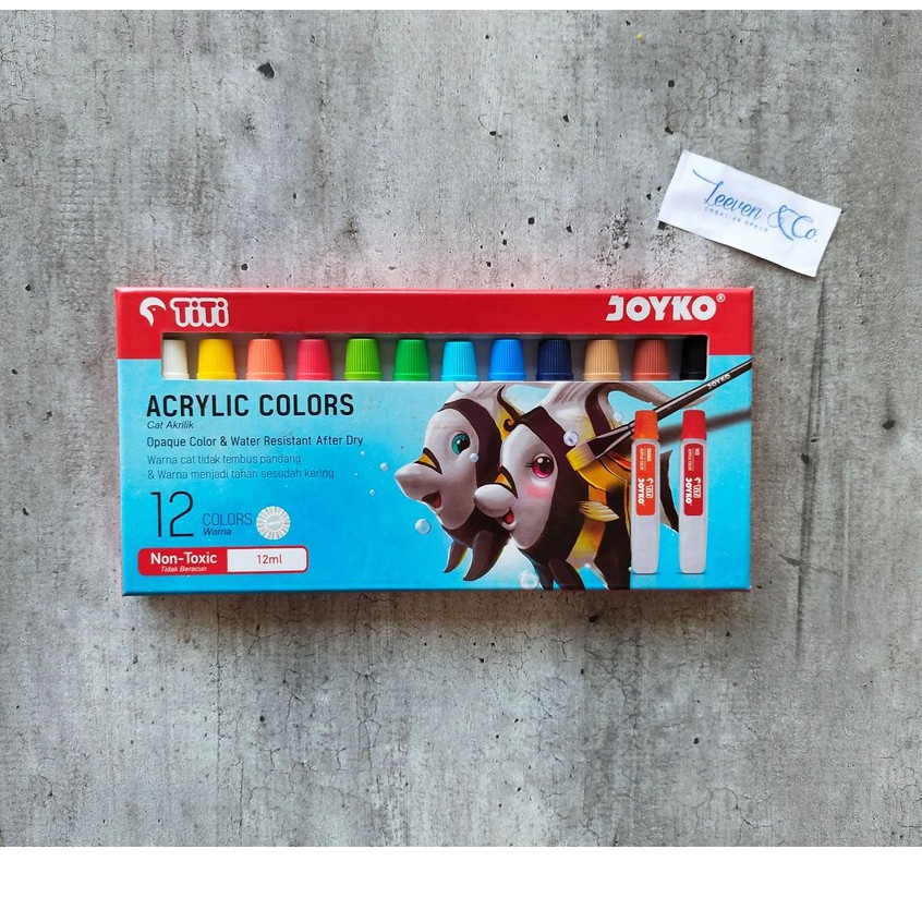 

TITI ACRYLIC COLOR CAT JOYKO 12 COLORS ( 12ML )