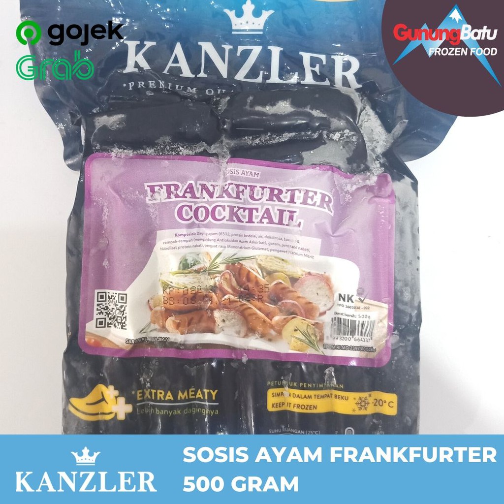 

KANZLER FRANKFURTER COCKTAIL (SOSIS AYAM) 500 GRAM