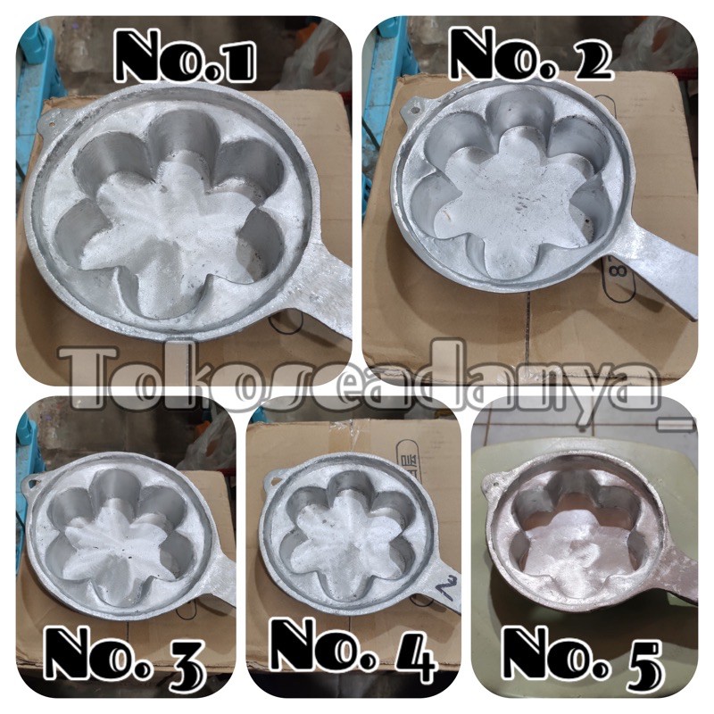 CETAKAN BINGKA ALUMUNIUM COR loyang bingka tebal tuangan bingka tebal cetakan panggang kue bingka