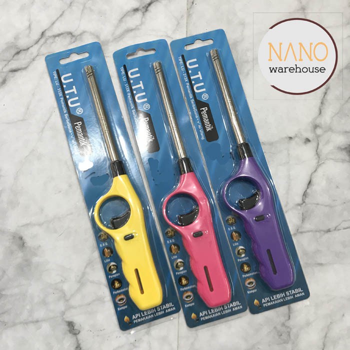 Korek Pemantik Api Gas Tembak / Lighter / Mancis UTU