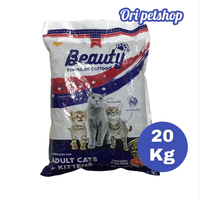 GRAB/GOJEK - ( KARUNG 20KG ) - makanan kucing beauty cat food kitten adult