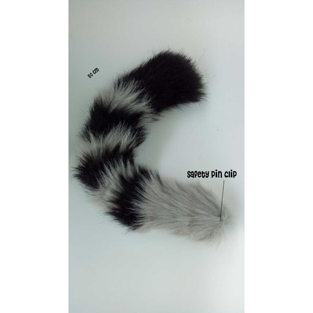 Ekor neko anggora furry blaster persia cat tail halloween cosplay accessories