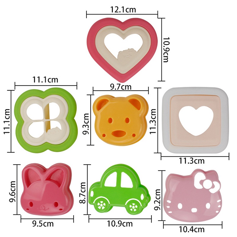 [tiantianbaofu] Cute Animal Sandwich Mold Cutter Bear Dog Dinosaur Shape Cake Bread Toast Maker Boutique