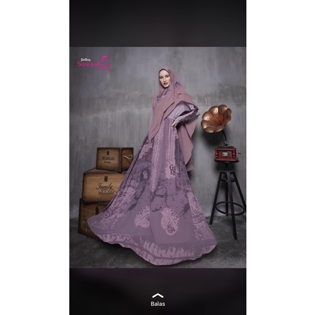 HARLEY DRESS ONLY MAUVE BY GALLERY SYARIFAH