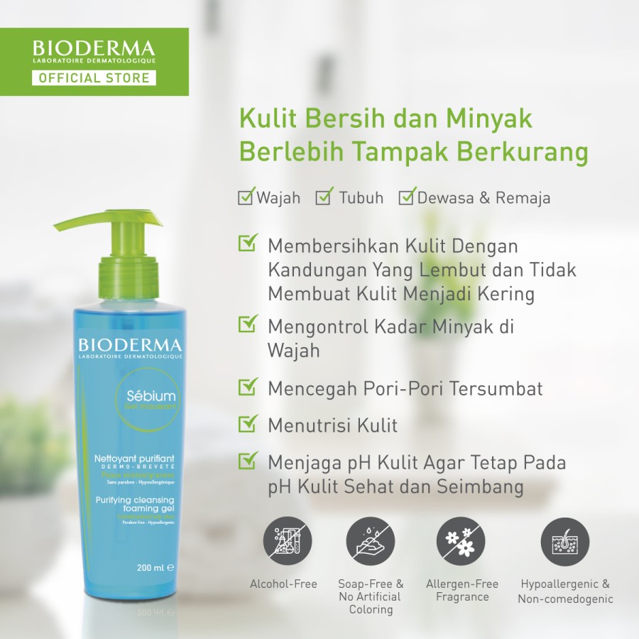 Bioderma Sebium Gel Moussant 100 ml / 200 ml